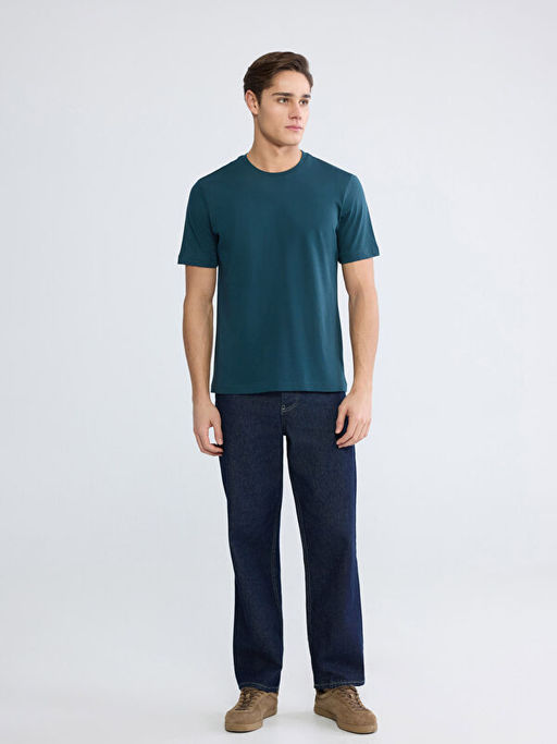 Bisiklet Yaka Penye Erkek Ti??rt