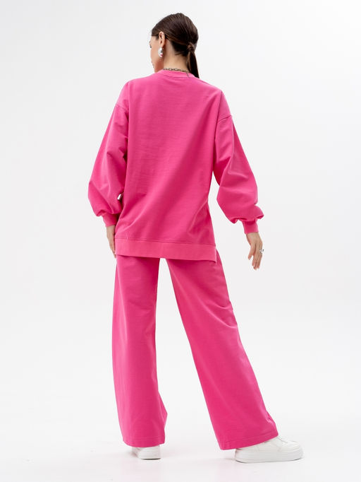 Костюм футер 2-х нитка петля (хлопок 100%),розовый - Binita фото 12