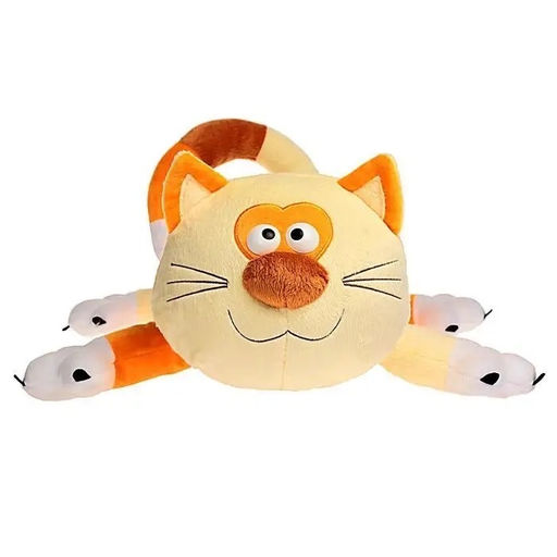 Мягкая игрушка Котик батон усатый полосатый 60 см