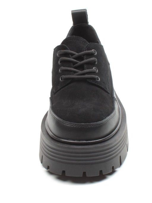 03-C1806-3 BLACK Полуботинки женские (натуральная замша)