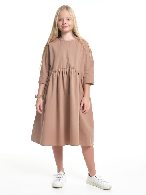 Платье Boho для девочки подростка UD 8061 коричневый - Mini maxi фото 3