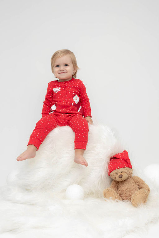 К 6486/насыщенно-красный,горошек комбинезон яс - Crockid фото 6