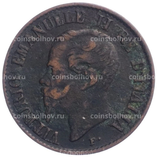 Монета 1 чентезимо 1861 года M Италия
