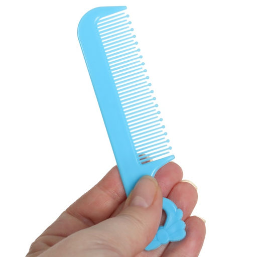 Расчёска детская, щётка для волос в наборе с погремушкой «Бегемотик»