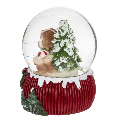 Фигурка декор в стекл шаре "Мишка/Снеговик/Дед Мороз/Олень", D 6.5 см, L6,5 W6,5 H9 см, 4в.