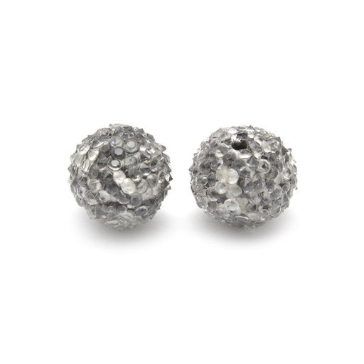 Бусины Этника TESORO арт. TS.B164 цв.2 серый 17 мм in Ø1 мм