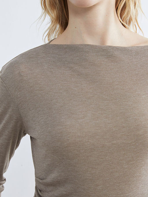 Kay?k Yaka B?zg?l? Kad?n Body