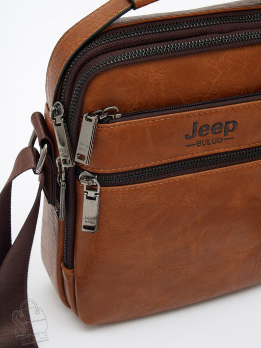 Сумка мужская 3105-2 brown Jeep - S-style фото 4