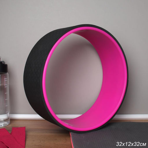 Колесо для йоги и пилатеса 32Х12 / YW32-BP / черный-розовый / уп10 - Галеонтрейд фото 7