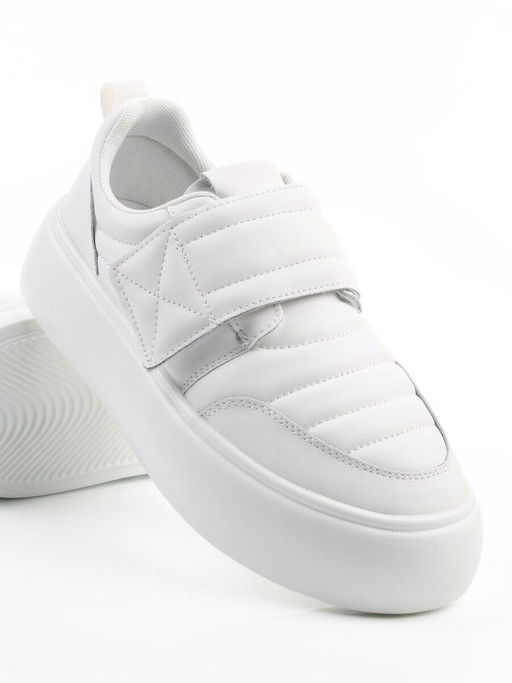 03-YH462-1 WHITE Полуботинки спортивные демисезонные женские (натуральная кожа)