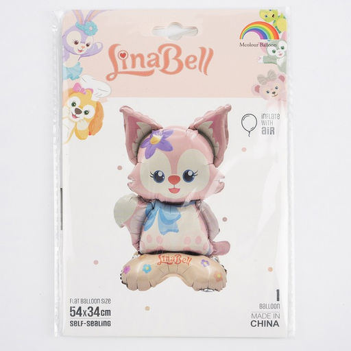 Цена за 2 шт. Воздушный шар фольгированный 23" «Лисёнок», на подставке, под воздух