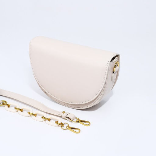 Сумка женская мессенджер на клапане, 20×5×13.5 см, белая