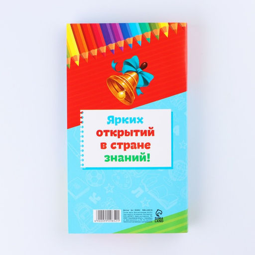 Цена за 5 шт. Диплом с местом под шоколад на Выпускной «Выпускник 1-го класса», 10.6×18.5 см
