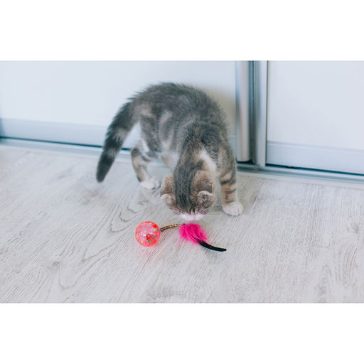 Шар-погремушка с хвостиком, микс цветов - Пижон фото 6