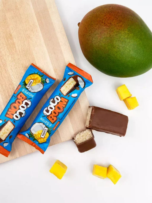 Изделие кондитерское батончик Coco Boom 40 г вкус Манго Ёбатон - Ебатон фото 3