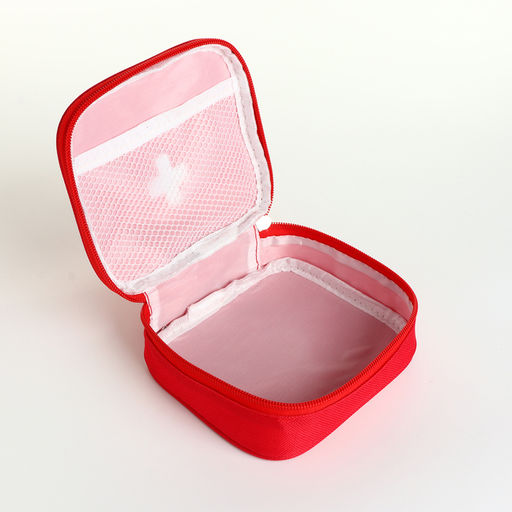 Косметичка - аптечка дорожная на молнии, с ручкой, красная - Simaland фото 3