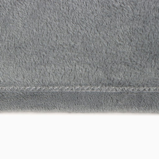 Плед «Этель», 200×220 см, корал-флис, серый