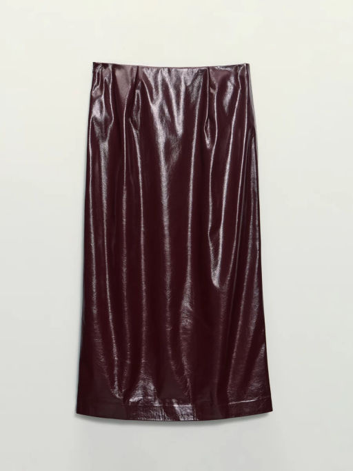 Юбка миди из искусственной кожи / Zarina