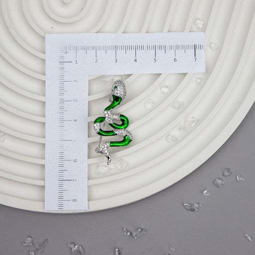 Брошь Арт. 3V-5685-W - MyGemma фото 2