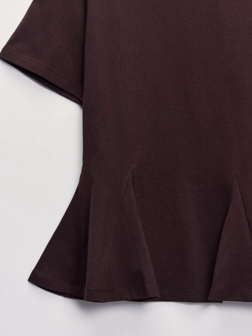 Футболка из хлопка с баской ZR2607023402-27 / Zarina