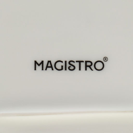 Блюдо сервировочное Magistro «Церера», фарфор, 28×17.5×2 см, белое