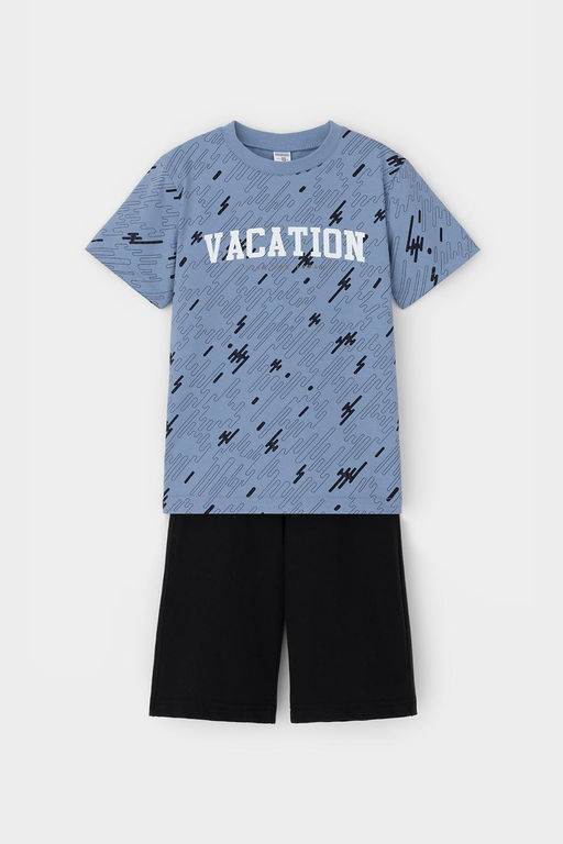 К 1644/быстрее ветра,темный черный пижама для мал