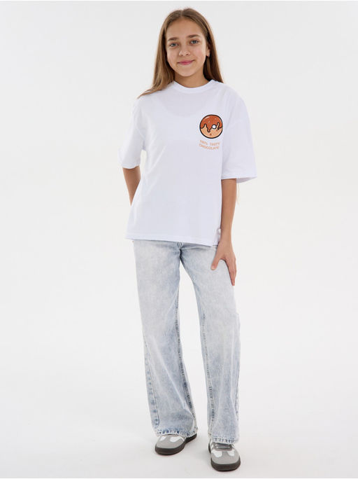 Футболка Пончик белый Девочка - София фото 4