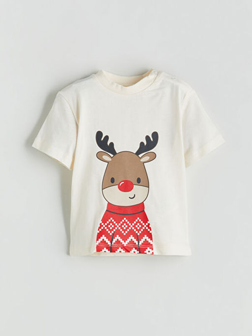 Y?lba?? Temal? Erkek Bebek Ti??rt ve ?ort 2li