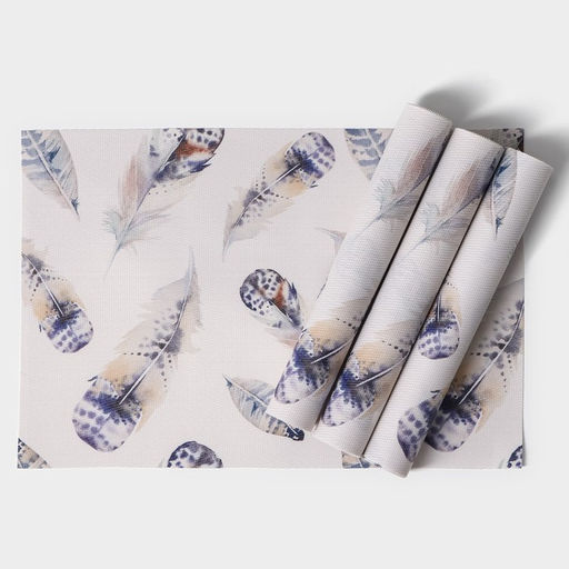 Набор салфеток сервировочных Доляна Легкость, 4 шт, 3045 см, цвет белый  фото 2