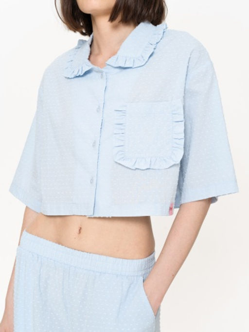 MY Пижам.рубашка укороч жен из батиста Р222  фото 8