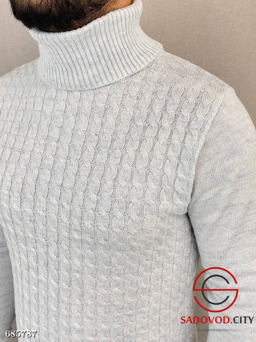 Свитер мужской с воротником стойка
