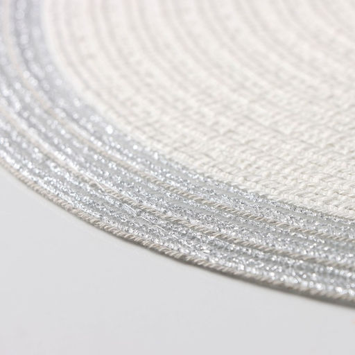 Цена за 10 шт. Салфетка сервировочная на стол Доляна Лана, d=38 см, цвет белый  фото 4