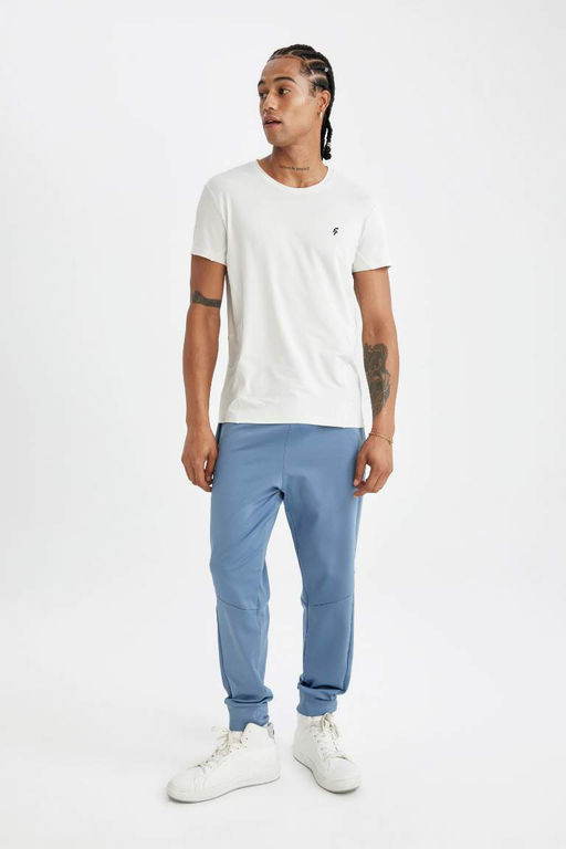 DeFactoFit Спортивная футболка Slim Fit с круглым вырезом и короткими рукавами  фото 2