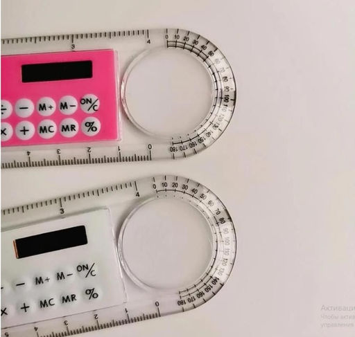 Калькулятор - линейка с лупой, 10см - Aopen фото 3