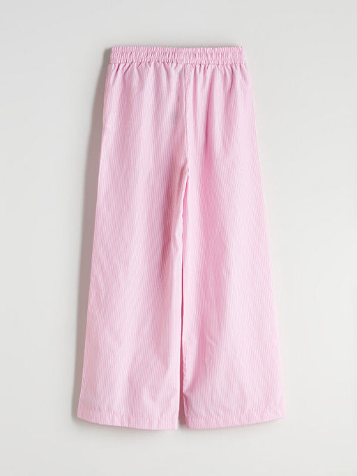 Beli Lastikli ?izgili K?z ?ocuk Pantolon