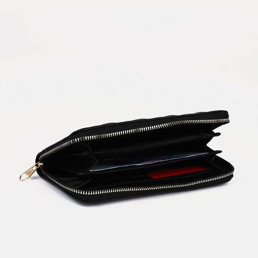Кошелёк на молнии, цвет чёрный - Simaland фото 3