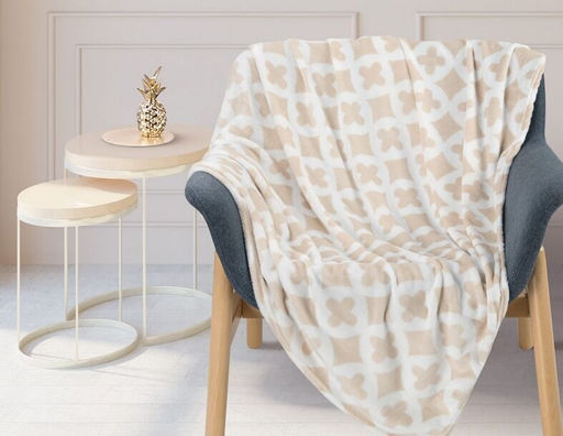 Покрывало-плед Монограмма фланель-микрофибра 200*220 см. - Лен поволжья фото 2