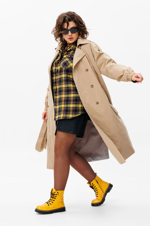 Плащ ANELLI 1419 карри  фото 3