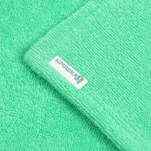 Полотенце-уголок махровый Крошка Я 85х85 см, цвет зелёный, 100% хлопок, 320 г/м2  фото 5