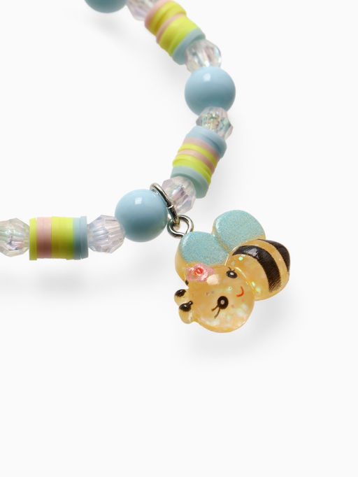 Цена за 2 шт. Браслет детский «Выбражулька. Пчелка с бусинами», d=6 см, цветной