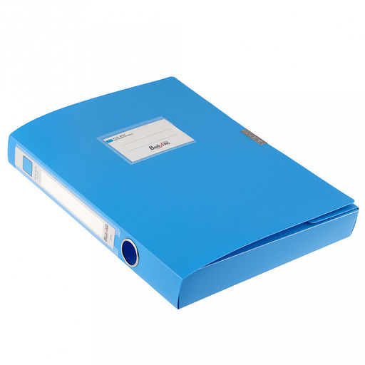 Папка-органайзер (короб) "Архивная" А4 23,4х31х3,5см, пластик, на липучке, цвет голубой (Китай)