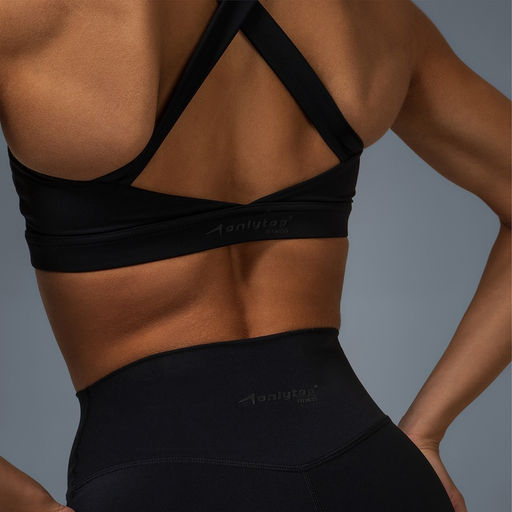 Топ спортивный ONLYTOP Comfort, размер S, чёрный