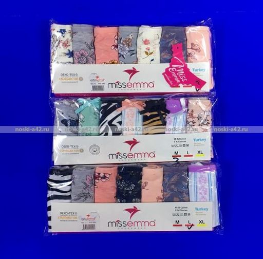 Цена за 7 шт. Трусы женские Miss Emma Неделька Турция M (42-44) - For you фото 10