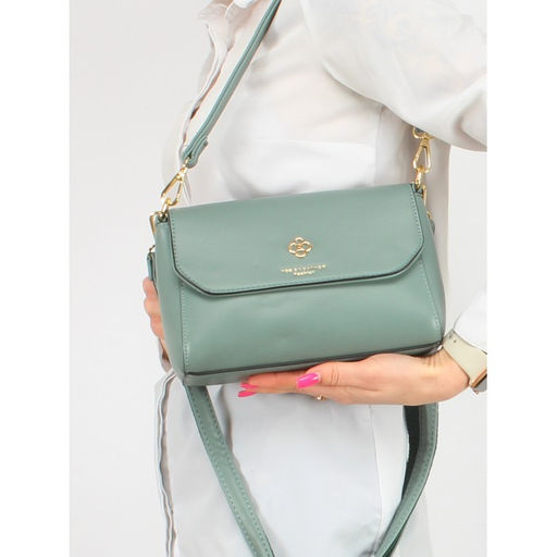 Сумка женская искусственная кожа YDR-2423, 1отд+карм/пер, плечевой ремень, зеленый SALE 253883 - Adelia фото 5