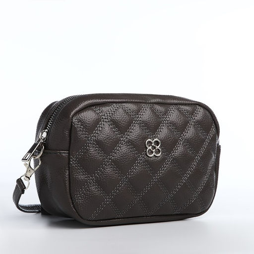 Сумка кросс-боди на молнии, цвет серый - Simaland фото 3