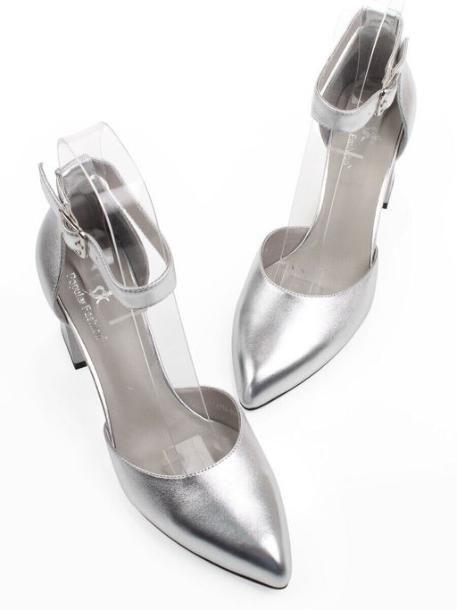 06-A71A-82MT GREY/SILVER Туфли женские (натуральная кожа)