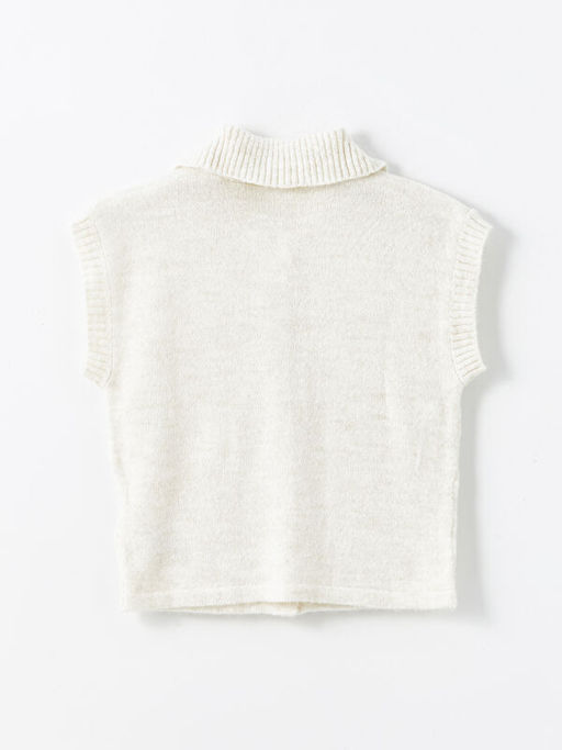 G?mlek Yaka K?z ?ocuk Triko Yelek - Waikiki фото 3