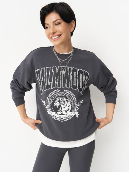 Свитшот PALMWOOD свободного силуэта - NEVERLATE фото 3