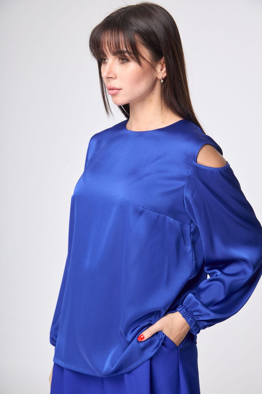 Блуза ANELLI 1218 василёк  фото 7