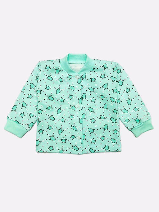 Кофта футер с длинным рукавом, арт.C-KF121-ITn, бол. размеры, корона мятный - Мамин малыш фото 2